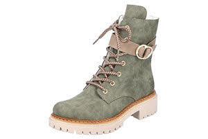 Rieker Da Schnürstiefel WF flach HWK Damen Stiefel