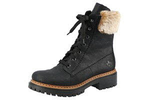Rieker Da Schnürstiefel WF flach HWK Damen Stiefel